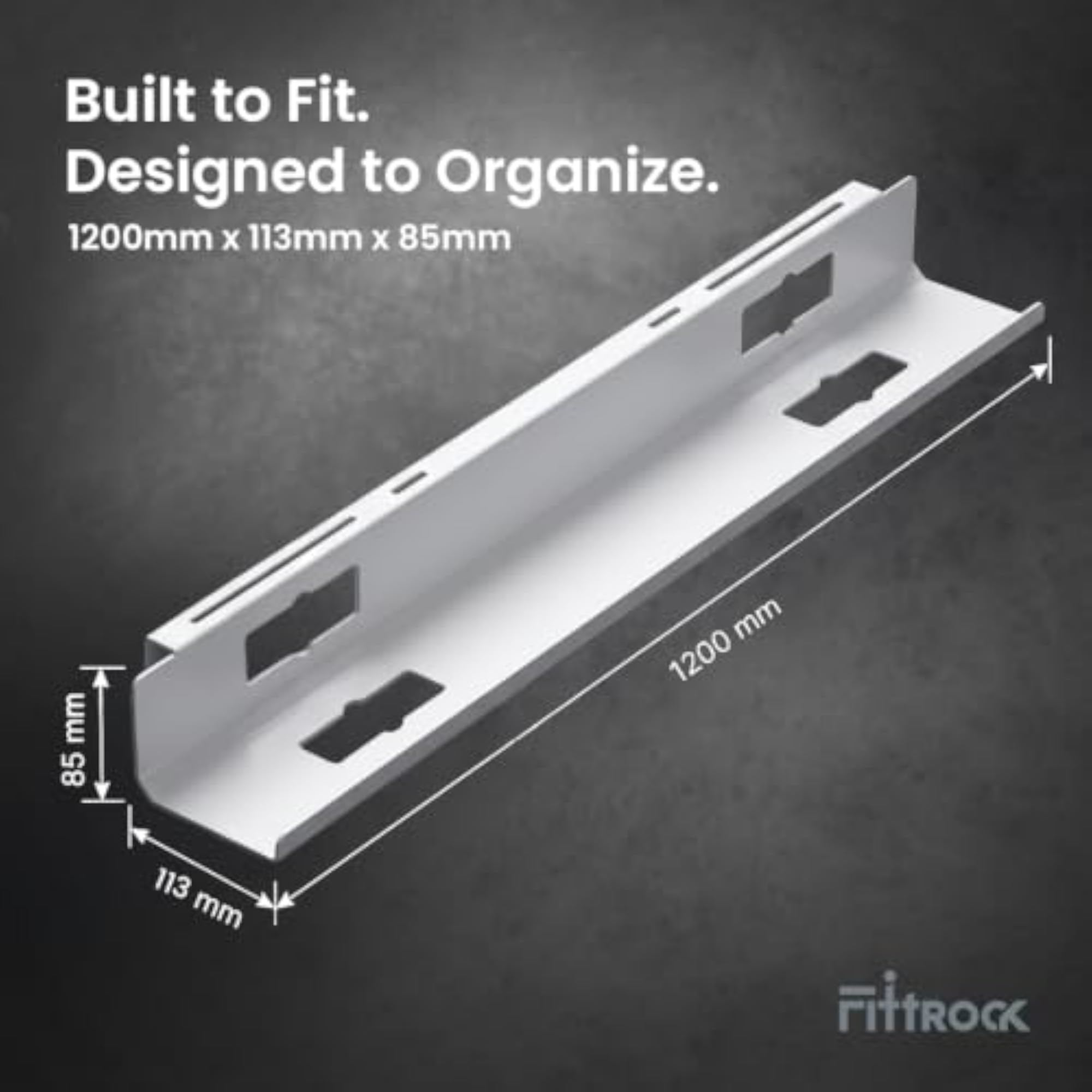 Fitt Rock Under Desk Cable Management Tray